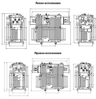 Фото чертежа ТМГФ 250/6/0,4